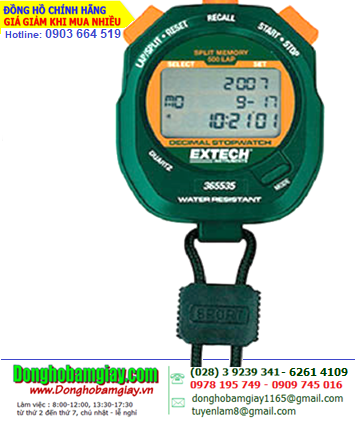 Extech 365535 _Đồng hồ bấm giây Đếm Lùi Đếm tiến 500 Laps Extech 365535 Decimal Stopwatch/Clock chính hãng /Bảo hành 01 năm